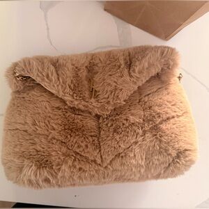 Tan Faux Fur Women's Bag